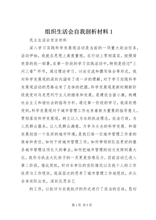 组织生活会自我剖析材料1 (4).docx