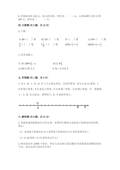 北京版小学六年级下册数学期末综合素养测试卷及答案【最新】.docx