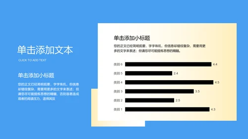 蓝色清新风饮品推荐PPT演示模板