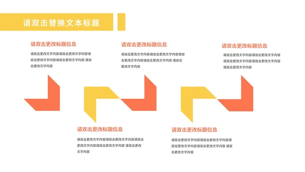 黄色简约风线条活泼员工总结汇报PPT模板