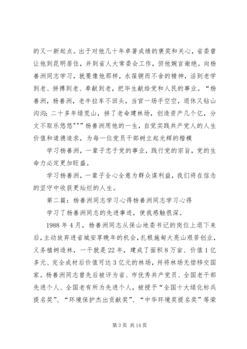 学习杨善洲同志心得.docx