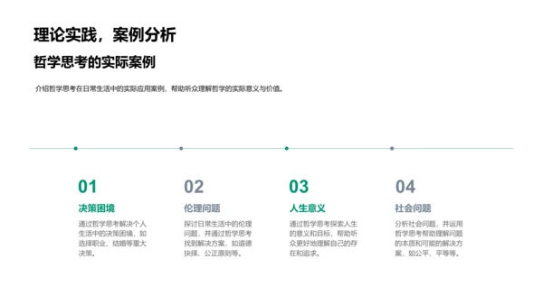 哲学思维提升生活质量PPT模板