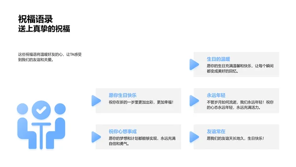 好友生日祝福报告PPT模板