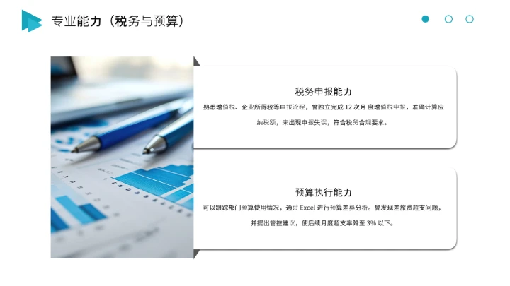 会计专业大学生求职综合能力展示职业生涯规划通用PPT
