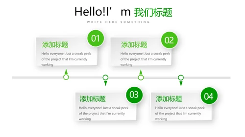 绿色时尚医药代表工作汇报动态PPT