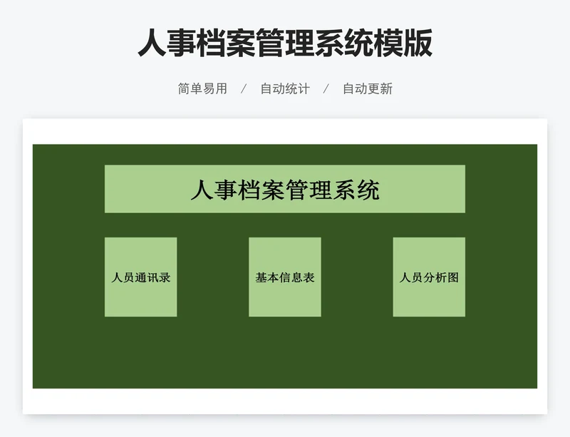人事档案管理系统模版