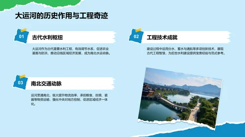 蓝色摄影风杭州自然与人文景点深度探索计划PPT模板