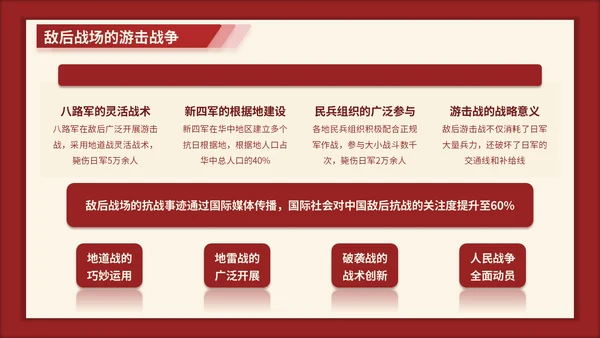 红色3D立体风七七事变的爱国主义时代解读PPT模版