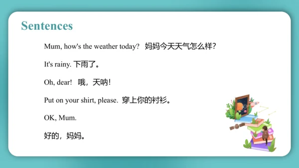 Unit 4  How's the weather today?  Lesson 23- Lesso