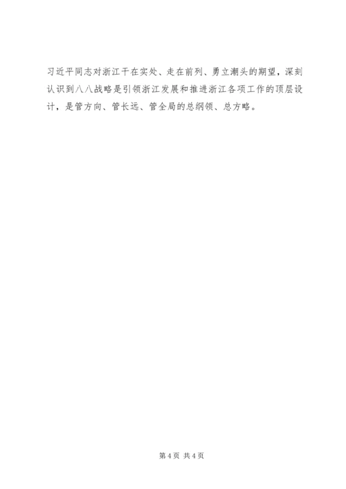 学习八八战略心得体会范文6篇.docx