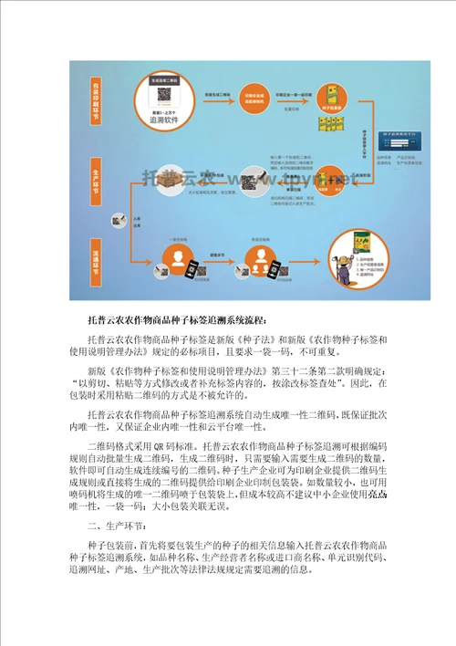 农作物商品种子标签假冒产品的终结者