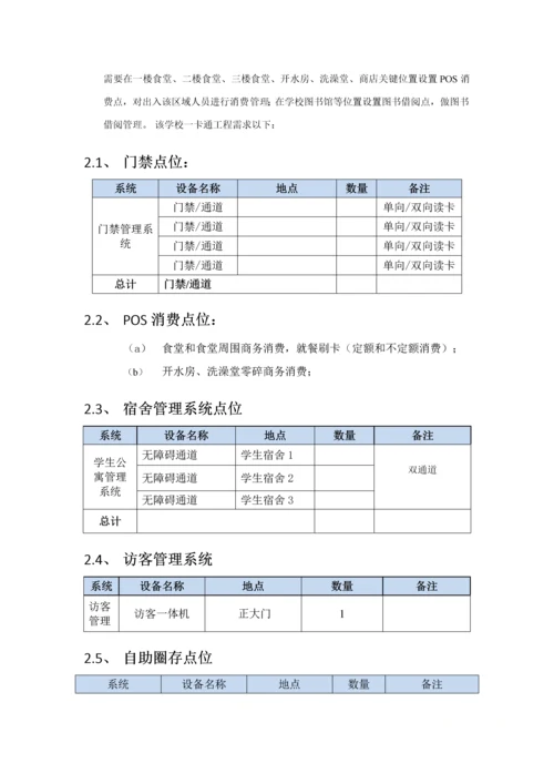 校园一卡通综合项目专项方案较全专项方案初版.docx