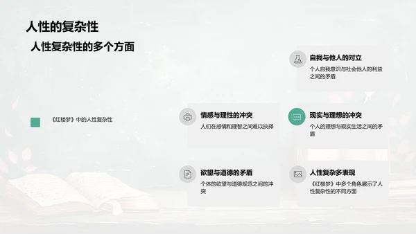 《红楼梦》人性冲突课程PPT模板