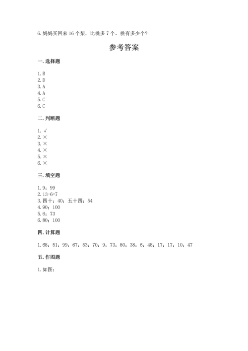 人教版一年级下册数学期末测试卷附答案（b卷）.docx