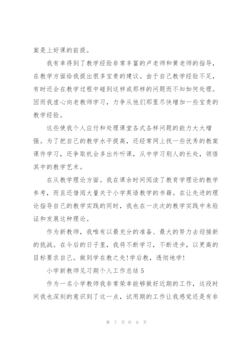 小学新教师见习期个人工作总结5篇.docx