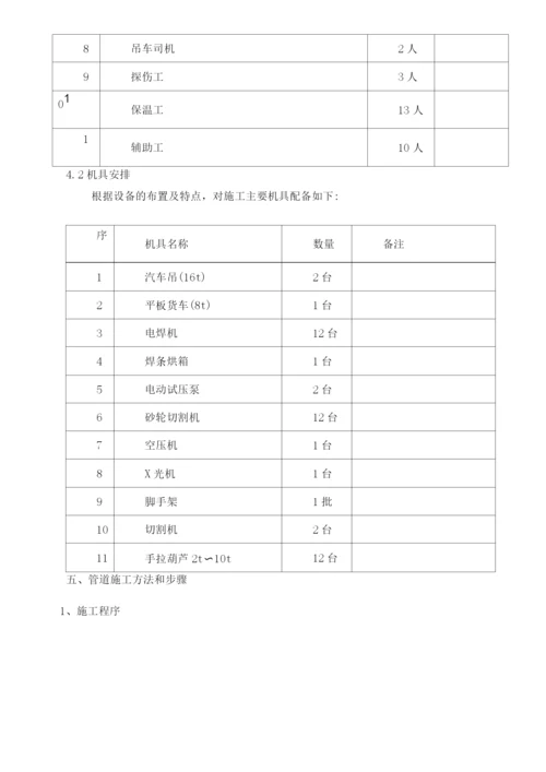 蒸汽管施工方案.docx