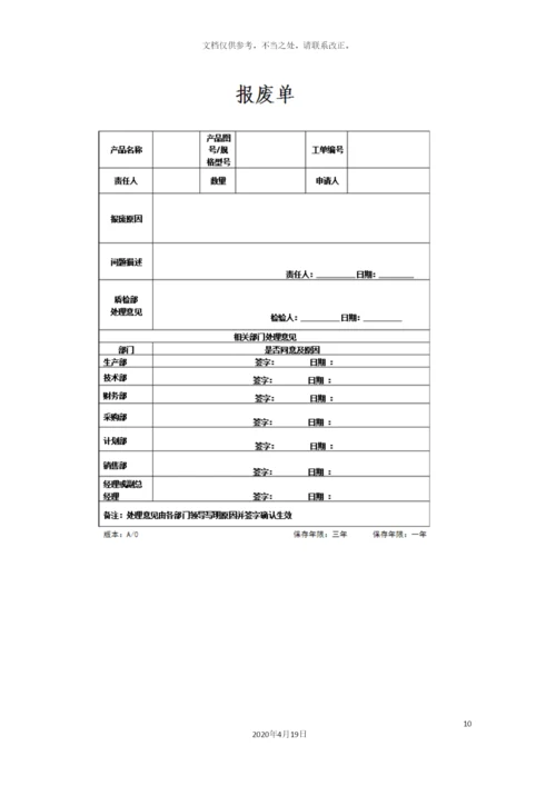 呆滞物料的管理规定.docx