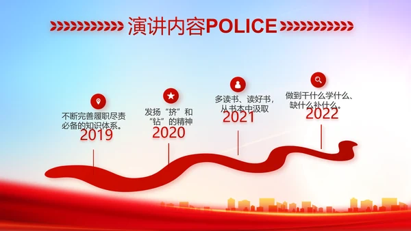 红色大气人民检查院年终工作总结动态PPT模板