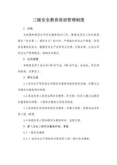 三级安全教育培训管理制度第二版.docx