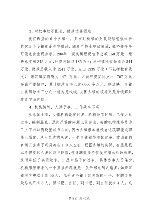 乡镇调控能力调研报告.docx