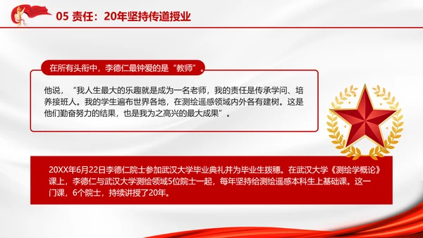 主题班会2024年国家科学技术奖李德仁院士的科技报国故事PPT课件