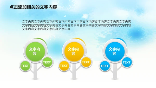 清新绿色清明节踏青PPT模板