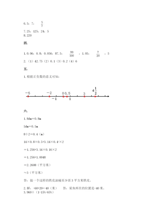 小升初数学综合模拟试卷附答案（黄金题型）.docx