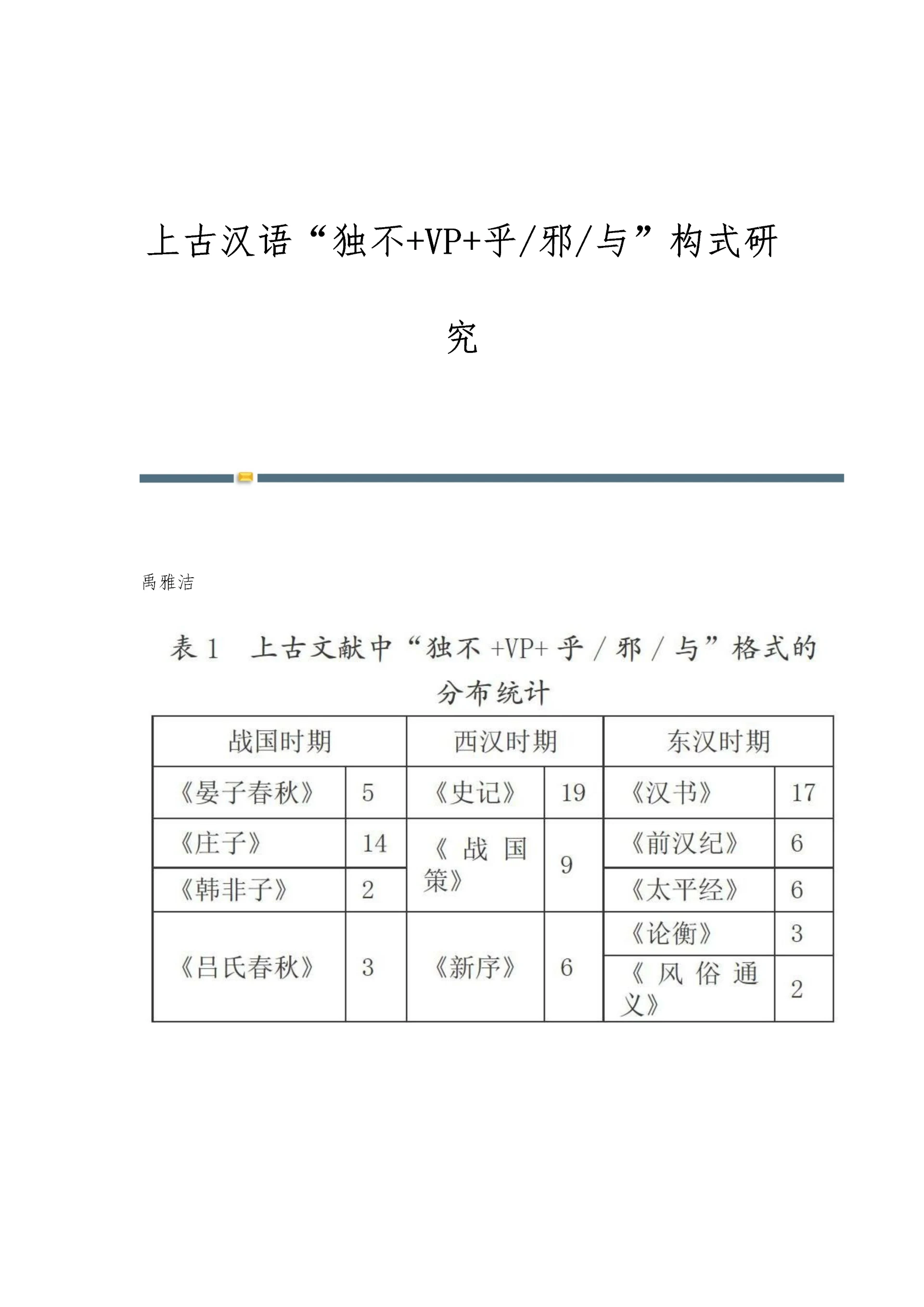 上古汉语独不+VP+乎-邪-与构式研究.docx