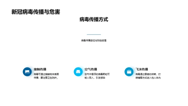 科技风生物医疗教学课件PPT模板