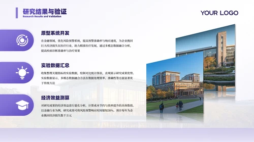 紫色简约风毕业答辩PPT通用模板