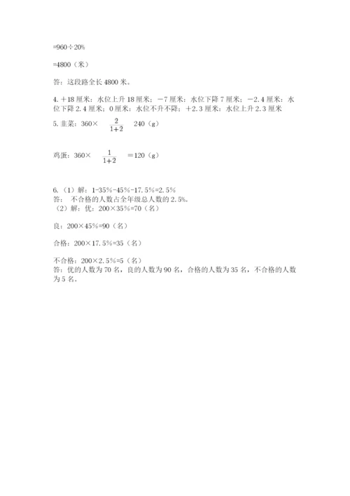 小升初数学综合模拟试卷附答案（黄金题型）.docx