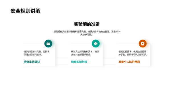 科学实验步骤与安全PPT模板