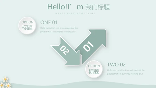 绿色简约风护士长述职报告动态PPT