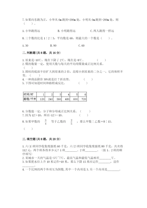 小升初数学期末测试卷（综合题）.docx