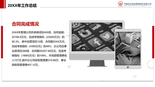 建设管理股分公司工作汇报PPT模板
