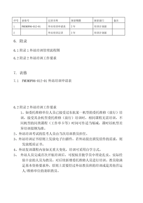 公司外站培训管理