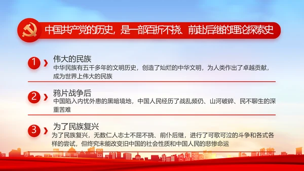 红色大气乡镇村支部书记述职报告PPT