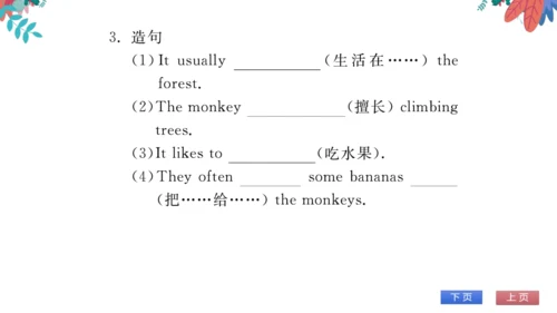 【外研版】七上 Module6 A trip to the zoo 模块话题阅读与写作 习题课件