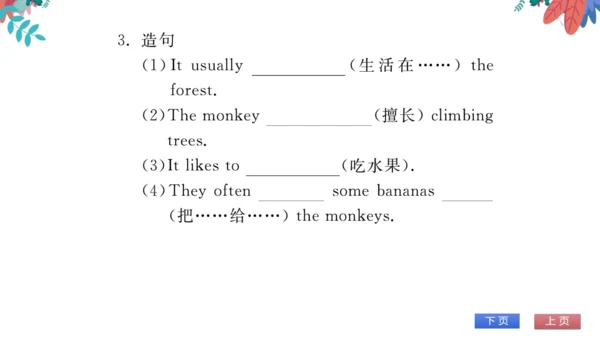 【外研版】七上 Module6 A trip to the zoo 模块话题阅读与写作 习题课件