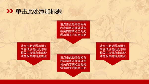 古典大气床上用品ppt动态模板