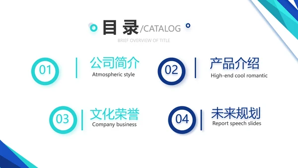 蓝色医疗公司宣传年终工作总结动态PPT模板