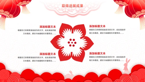 擂鼓春节风新年工作计划大鼓通用PPT模板