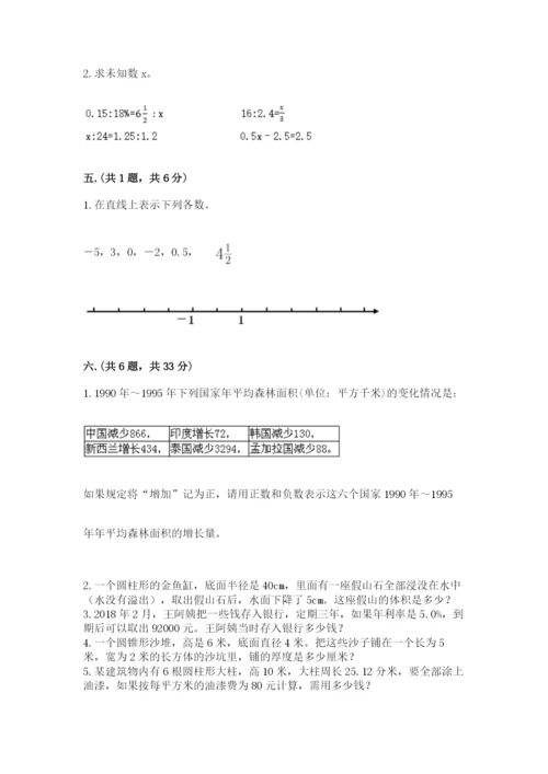 小升初数学综合练习试题及参考答案（能力提升）.docx