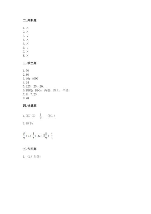 人教版数学六年级上册期末测试卷精品【预热题】.docx