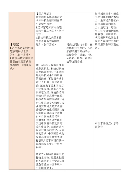 人教版（2024）美术七年级上册 第二单元 大单元教学设计（表格式）