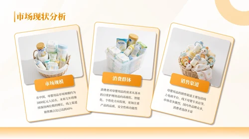 橙色母婴用品产品介绍通用PPT模板