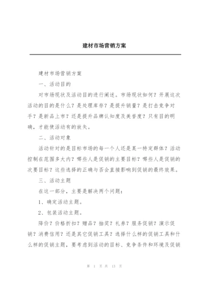 建材市场营销方案.docx