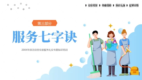 保洁服务礼仪专题培训PPT课件