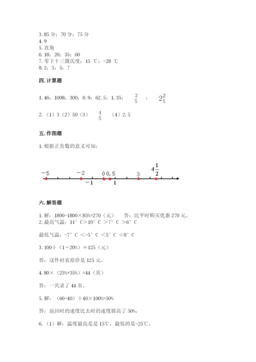 沪教版数学六年级下册期末检测试题精品（全国通用）.docx