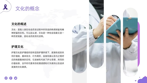 紫色商务护理团队与文化建设PPT模板宣传PPT动态PPT团团队建设